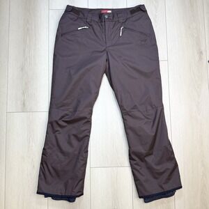 Orage Prime Fabric Insulated Ski Snowboard Pants XL Brown 10K Waterproof Nylon.
